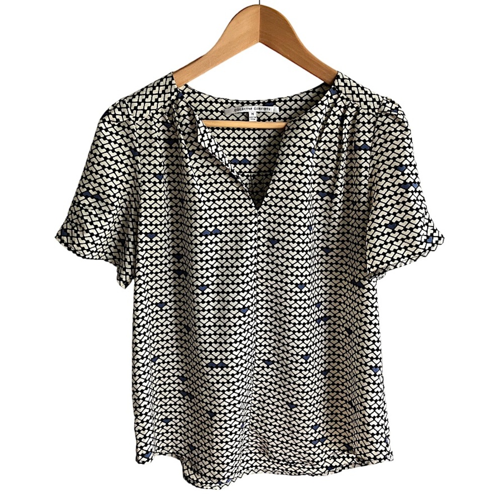 Collective Concepts Heart Pattern Blouse